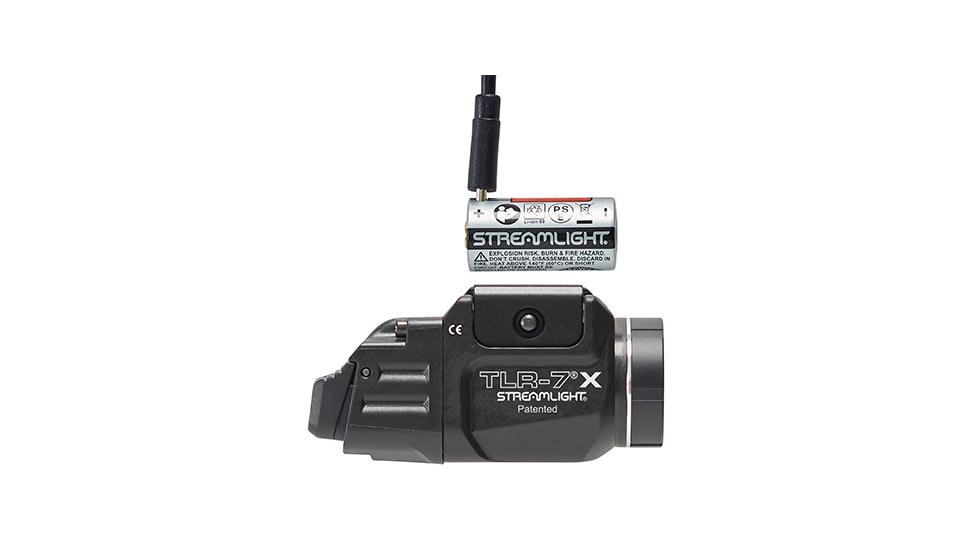 Streamlight TLR-7 X USB Multi-Fuel, Low-Profile, Rail-Mounted Light w/Interchangeable Rear Paddle Switches, Black, 69455