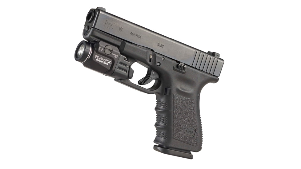 Streamlight TLR-7X Weapon Light, 500 Lumens, High Switch, CR123A Lithium Battery, Key Kit, 69423