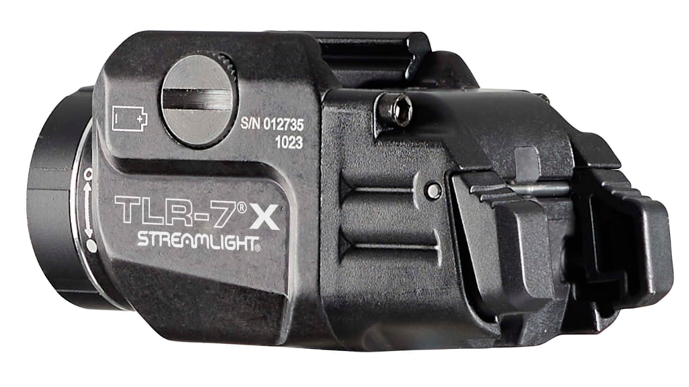 Streamlight TLR-7X Weapon Light, 500 Lumens, High Switch, CR123A Lithium Battery, Key Kit, 69423