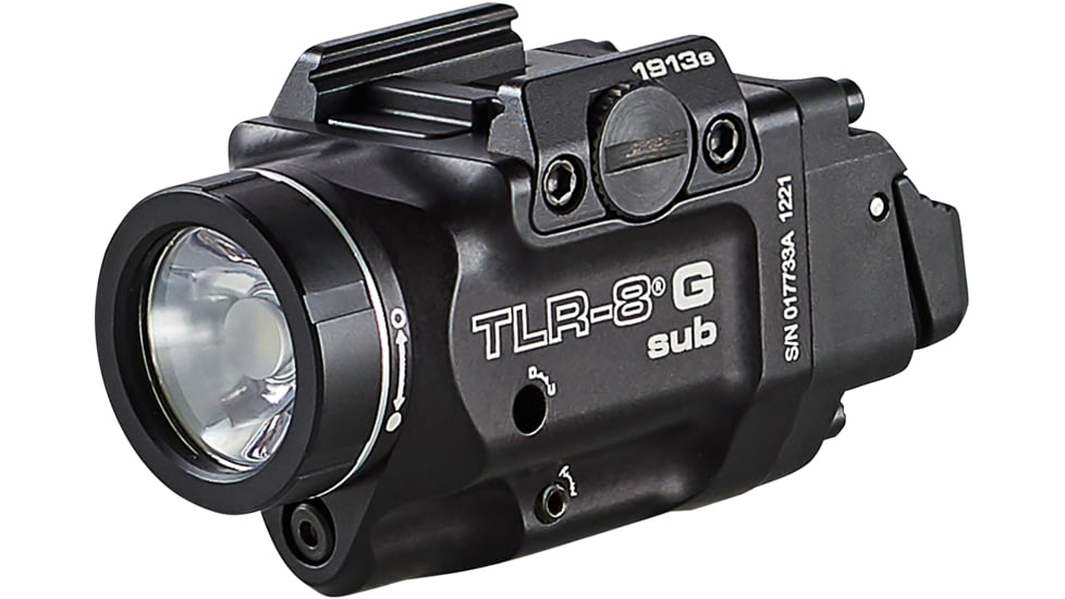 USED, Streamlight TLR-8 G Sub For 1913 LED Weapon Light w/ Green Laser, CR123A Lithium, White, 500 Lumens, Black, 69438