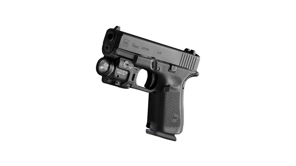 Streamlight TLR-8 G Tactical Weapon Light w/Laser Sight, Rail Mounted, 500 Lumen LED, 510-520nm Green Laser, 1 x CR123A Battery, Black, 69430