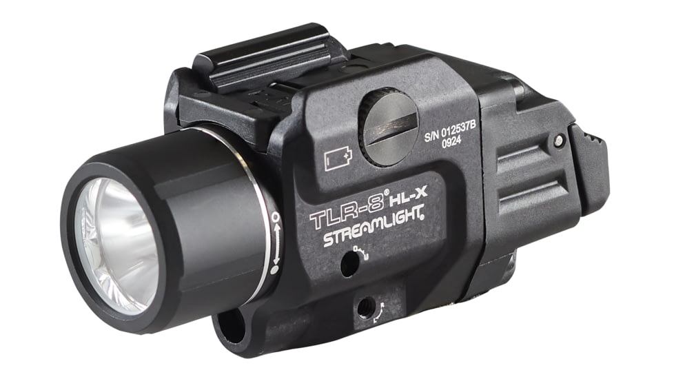 Streamlight TLR-8 HL-X USB SL-B9 Rechargeable 1000 Lumens Weapon Light with High And Low Switches, USB-C Cord, Multi-Tool, And Key Kit, Black, 69465