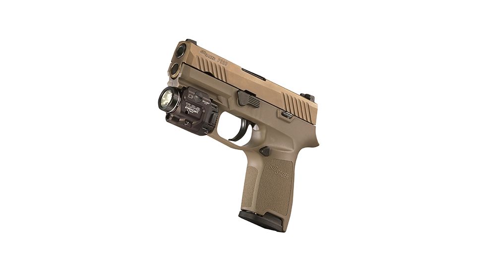 Streamlight TLR-8 Tactical Weapon Light w/Laser Sight, Rail Mounted, 500 Lumen LED, 640-660nm Red Laser, 1 x CR123A Battery, Black, 69410