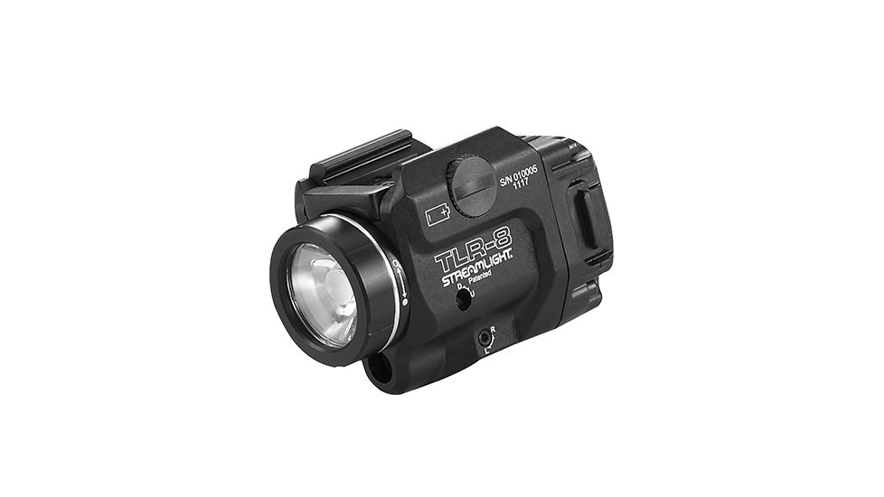 USED Streamlight TLR-8 Rail Mounted Tactical C4 LED Weapon Light w/Laser Sight, CR123A, Red, 500 Lumens, Black, 69410, EDEMO7, Condition Parts Only/Salvage, Defective