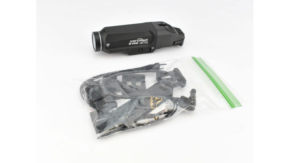 Streamlight TLR RM 2 Low Profile Lighting System, Gun Light &amp; Remote Pressure Switch, CR123A, White, 1000 Lumens, Black, 69450