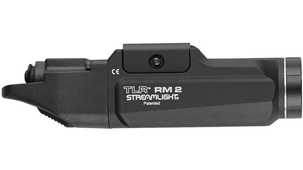 Streamlight TLR RM 2 Low Profile Lighting System, Gun Light Only, CR123A, White, 1000 Lumens, Black, 69451