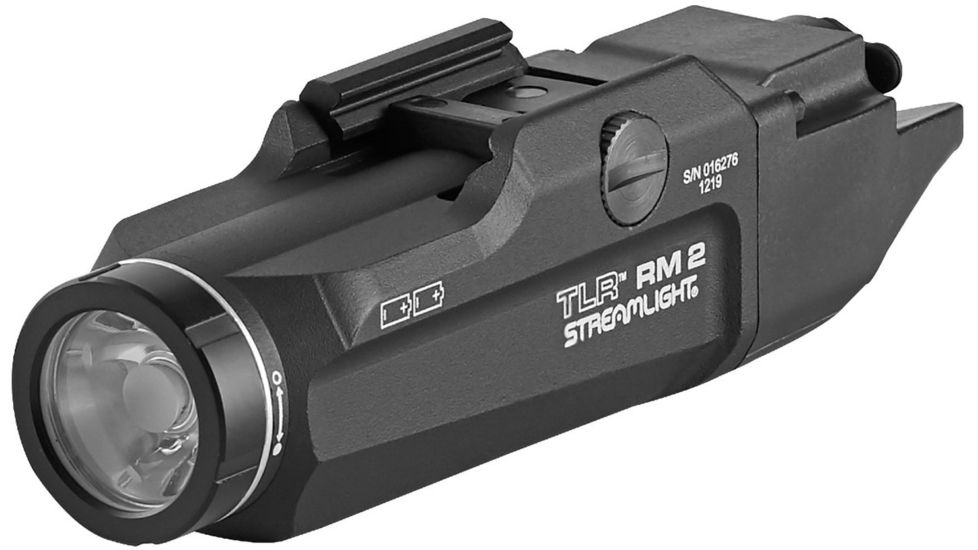 Streamlight TLR RM 2 Low Profile Lighting System, Gun Light Only, CR123A, White, 1000 Lumens, Black, 69451