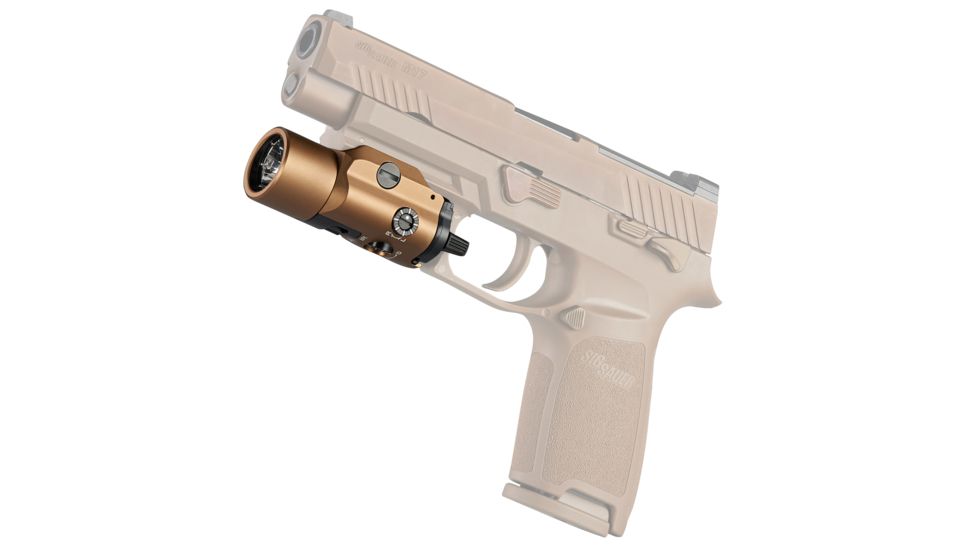 Streamlight TLR-VIR II Weapon Flashlight and IR Laser , CR123A, White, 300 Lumens, Coyote, 69191