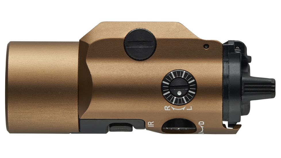 Streamlight TLR-VIR II Weapon Flashlight and IR Laser , CR123A, White, 300 Lumens, Coyote, 69191