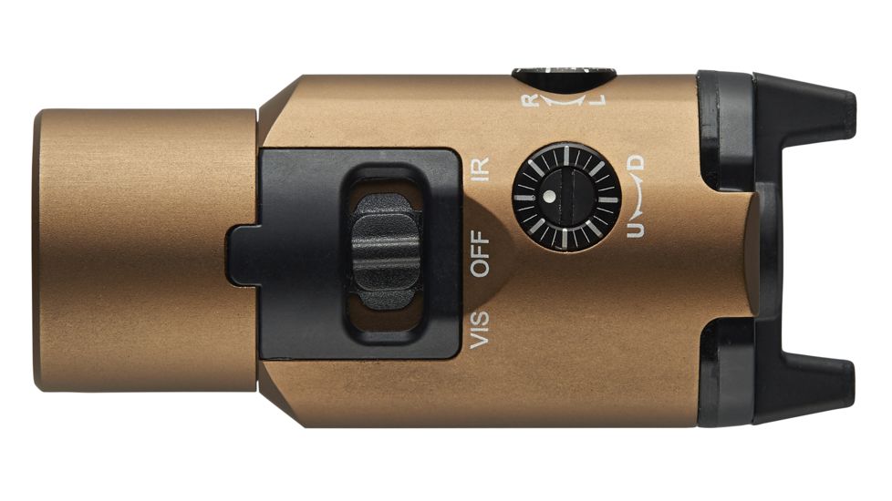 Streamlight TLR-VIR II Weapon Flashlight and IR Laser , CR123A, White, 300 Lumens, Coyote, 69191