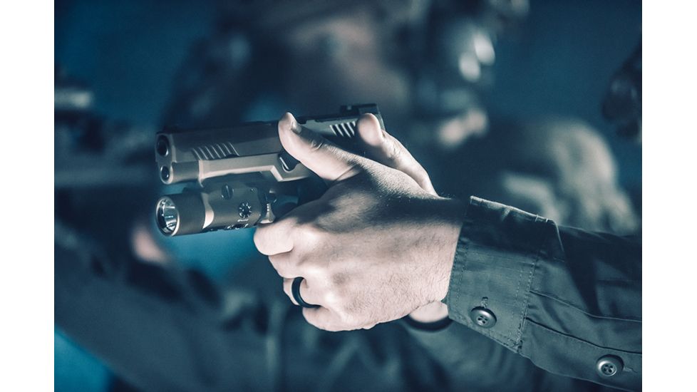 Streamlight TLR-VIR II Weapon Flashlight and IR Laser , CR123A, White, 300 Lumens, Coyote, 69191