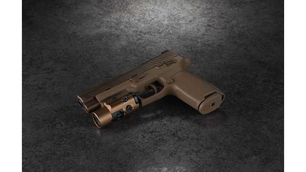 Streamlight TLR-VIR II Weapon Flashlight and IR Laser , CR123A, White, 300 Lumens, Coyote, 69191