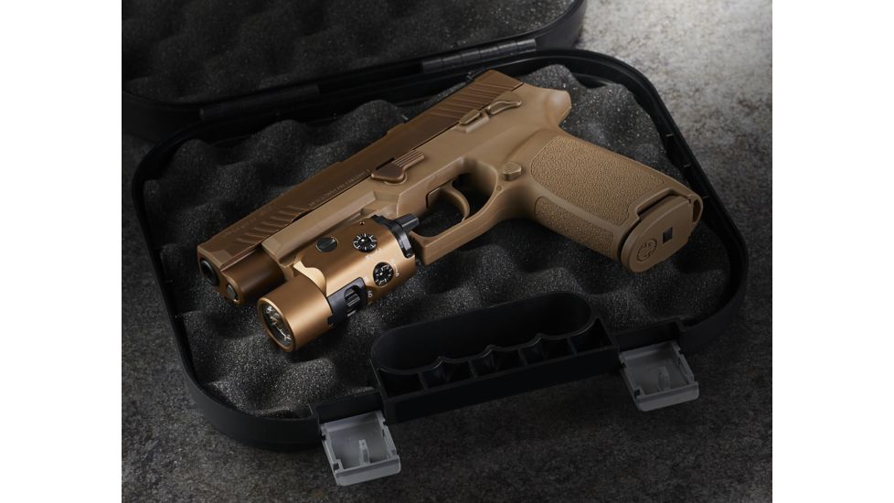 Streamlight TLR-VIR II Weapon Flashlight and IR Laser , CR123A, White, 300 Lumens, Coyote, 69191