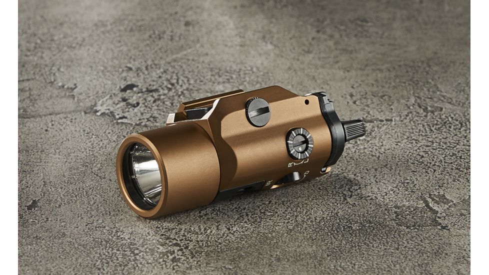 Streamlight TLR-VIR II Weapon Flashlight and IR Laser , CR123A, White, 300 Lumens, Coyote, 69191