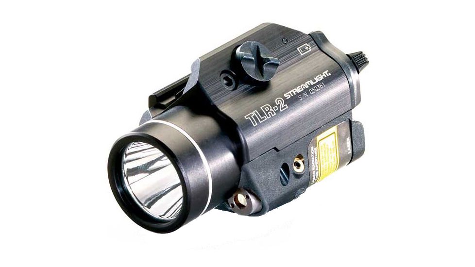 Streamlight TLR-2 Tactical Weapon Flashlight w/ Laser Sight, CR123, Laser Sight , No Strobe, 300 Lumens, Black, 69120