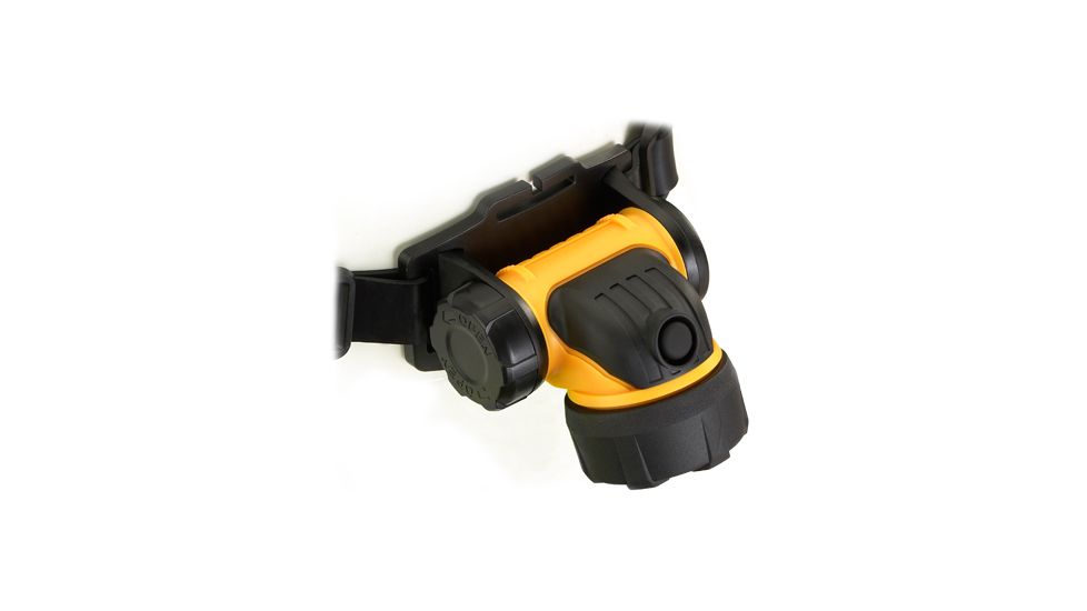 Streamlight Trident HAZ-LO Div. 1 with White LEDs, alkaline batteries. Rubber &amp; Elastic straps. Yellow 61025