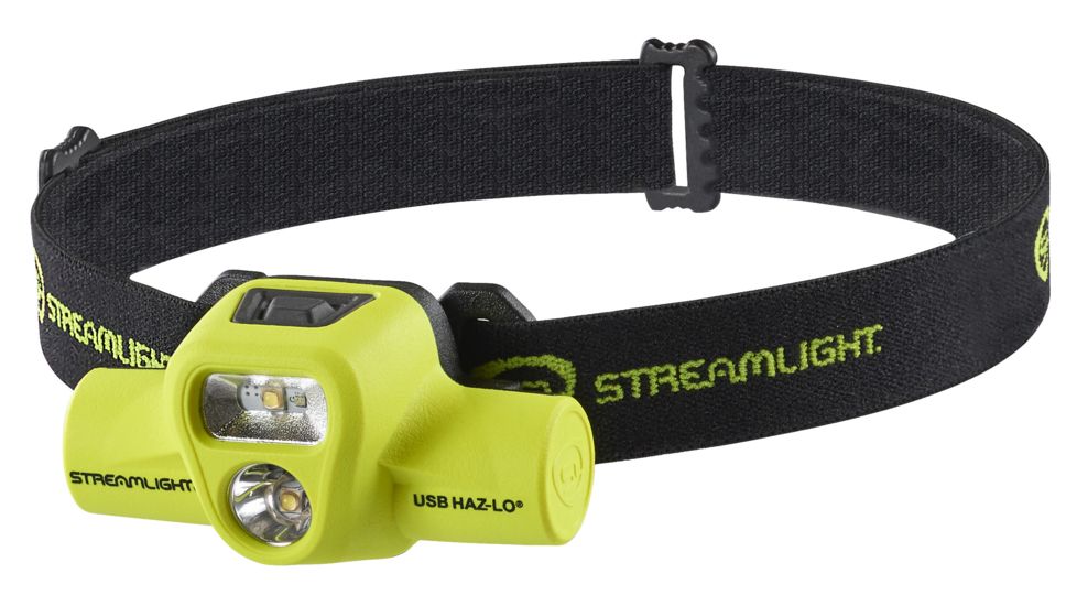 Streamlight USB HAZ-LO Intrinsically Safe Headlamp, Yellow 61460
