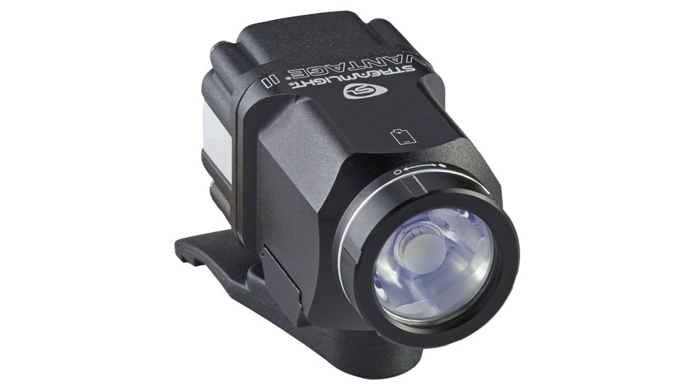 Streamlight Vantage II Helmet Flashlight, 350 Lumens w/industrial hard hat mount, CR123A lithium battery, Black, 69333