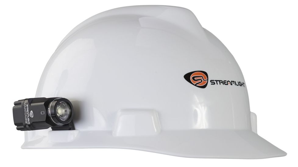 Streamlight Vantage II Helmet Flashlight, 350 Lumens w/industrial hard hat mount, CR123A lithium battery, Black, 69333