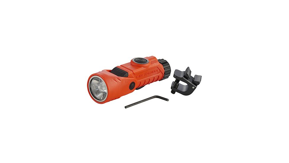 Streamlight Vantage 180 X USB Flashlight, 250 Lumens w/ 18650 USB battery, helmet bracket, Orange 88911