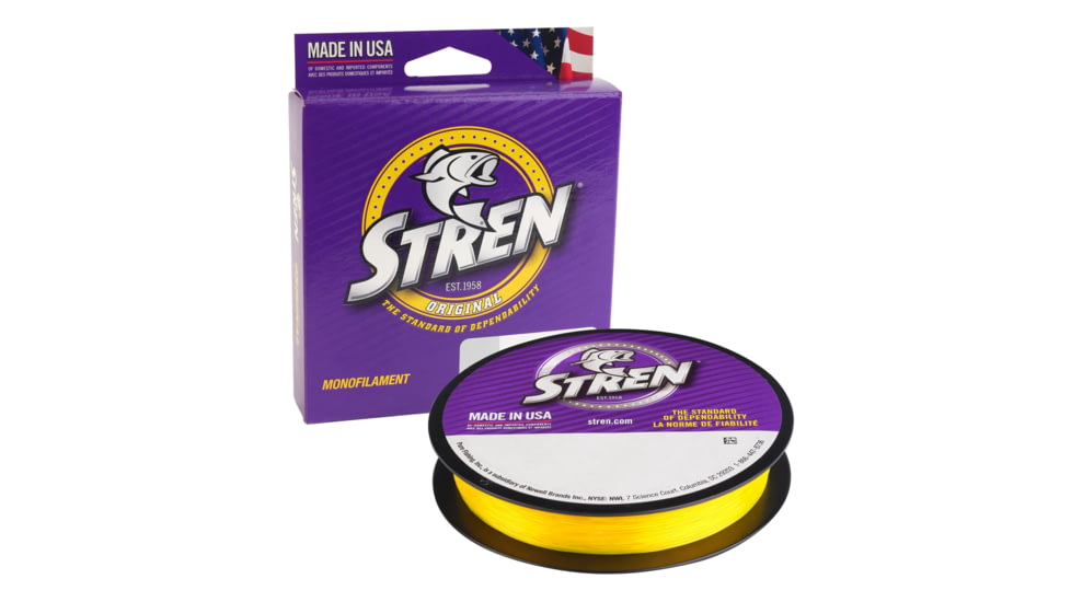Stren Original Monofilament Line, 0.011in/0.27mm, 8lb/3.6kg, 330yd/301m, Hi-Vis Gold, STFS8-GD