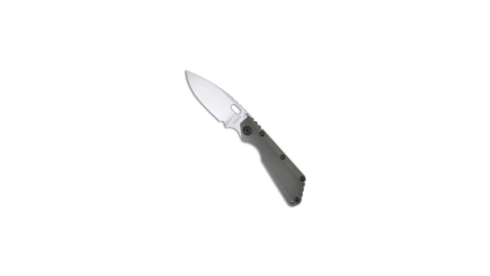 Strider Knives SMF-CC Folding Knife, 3.90in, CPM S30V, Spear Point Blade, G-10, Green Handle, Green/Gray, 9.00 inch, BHQ-8656