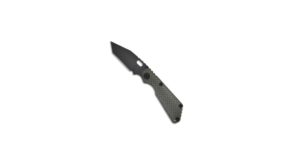 Strider Knives SnG Folding Knife, 3.50in, CPM S30V, Tanto Blade, G-10, OD Green Handle, GG Gunner Grip, OD Green/Black, 8.20 inch, BHQ-9516