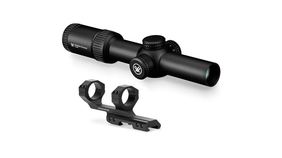 Strike Eagle 1-8x24mm Rifle Scope,Glass-Etched AR-BDC2 Reticle w/2in Offset Mount