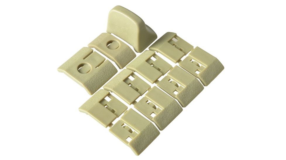 13Pcs Keymod Rail Cover, Tan