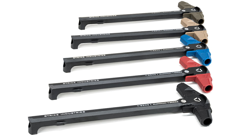 Strike Industries .223/5.56 T-Bone Charging Handle with Black Handles, Black, One Size, SI-AR-TBCH-223-BK-BK