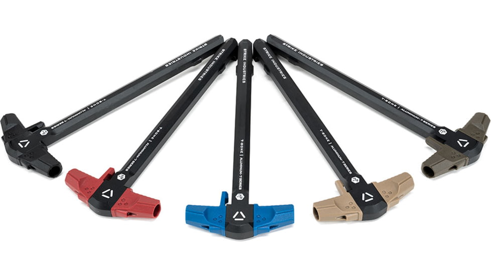 Strike Industries .223/5.56 T-Bone Charging Handle with Black Handles, Black, One Size, SI-AR-TBCH-223-BK-BK