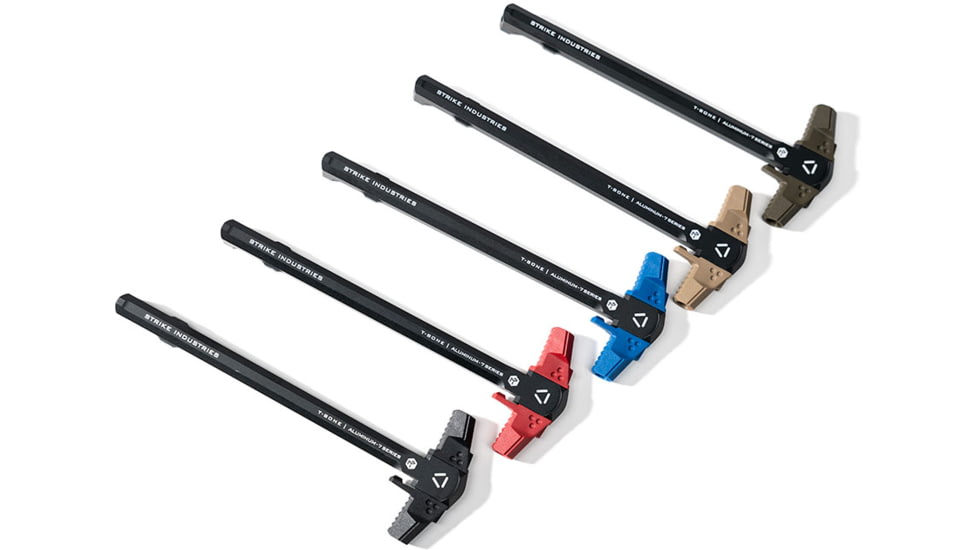 Strike Industries .223/5.56 T-Bone Charging Handle with Black Handles, Black, One Size, SI-AR-TBCH-223-BK-BK