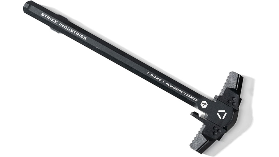 Strike Industries .223/5.56 T-Bone Charging Handle with Black Handles, SI-AR-TBCH-223-BK-BK, Black, One Size, SI-AR-TBCH-223-BK-BK