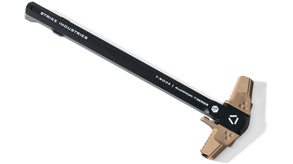 Strike Industries .223/5.56 T-Bone Charging Handle with FDE Handles, Black, One Size, SI-AR-TBCH-223-BK-FDE