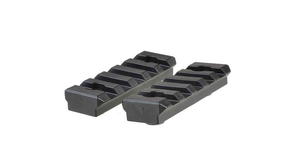 Strike Industries 2pcs Polymer 5 Slot Keymod Short Rail Section, Black SI-KMPRS-5