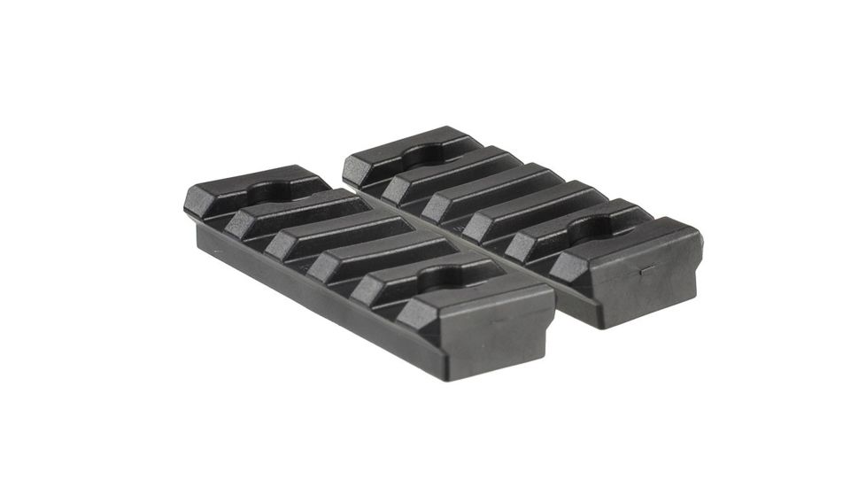 Strike Industries 2pcs Polymer 5 Slot Keymod Short Rail Section, Black SI-KMPRS-5