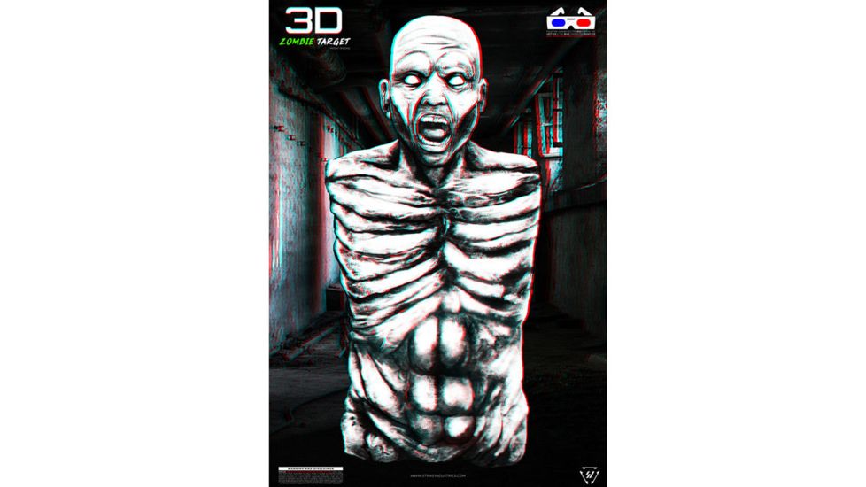 Strike Industries 3D Zombie Target - 5pk, Black, One Size, 708747548396