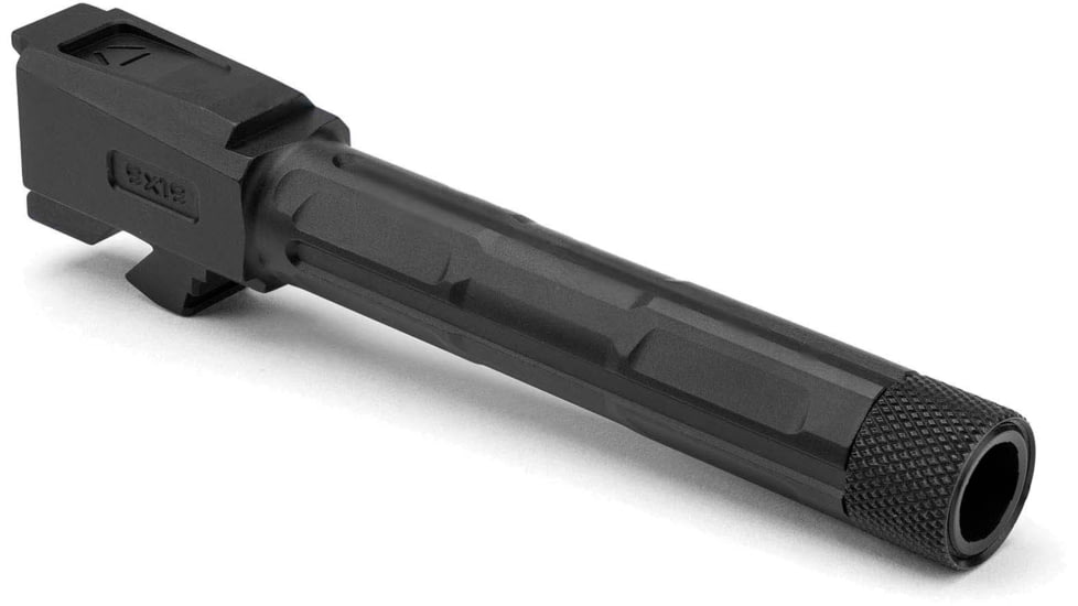 Strike Industries 4.46in Threaded Barrel for Glock 19, 1-10 Twist Rate, 1/2x28 TPI, Black, SI-G-THDBARREL-19-BK