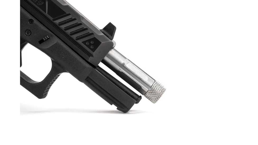 Strike Industries 4.46in Threaded Barrel for Glock 19, 1-10 Twist Rate, 1/2x28 TPI, Stainless Steel, SI-G-THDBARREL-19-SS