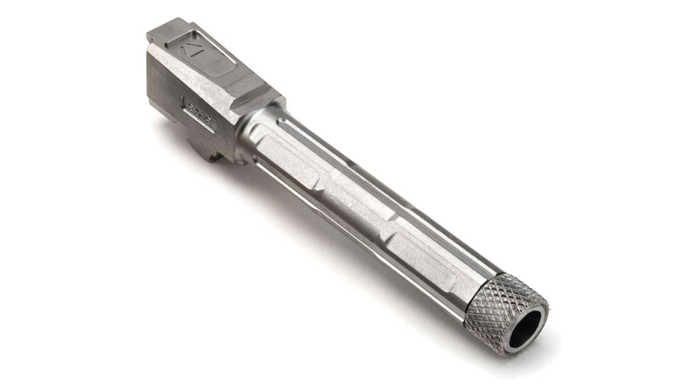 Strike Industries 4.46in Threaded Barrel for Glock 19, 1-10 Twist Rate, 1/2x28 TPI, Stainless Steel, SI-G-THDBARREL-19-SS
