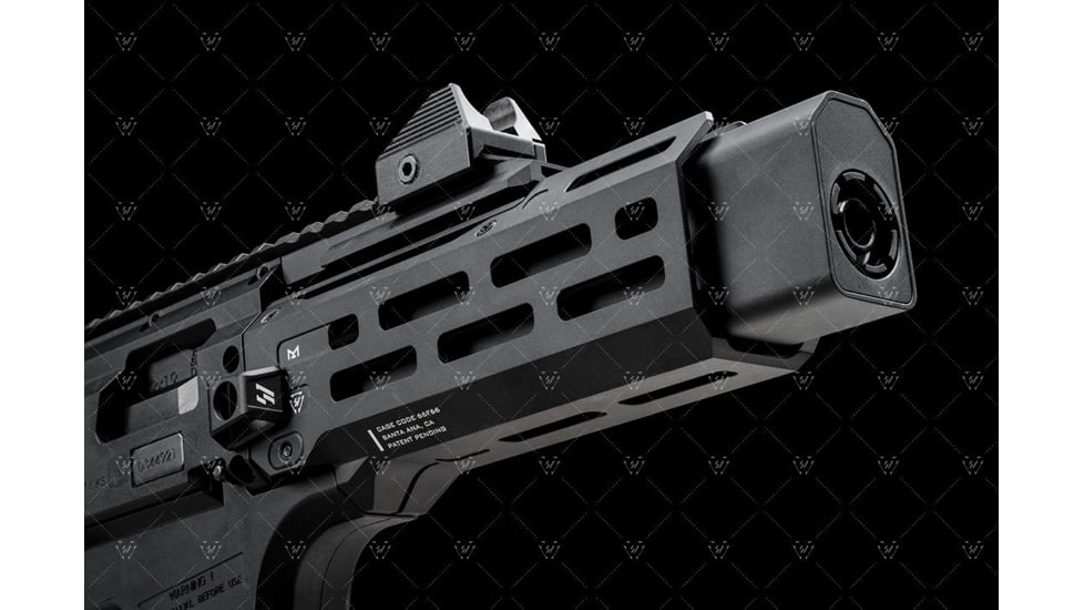 Strike Industries 6 Handguard for CZ Scorpion EVO Pistol, Black, SI-CEVO-HG-6-BK