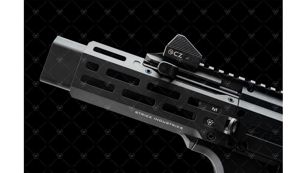 Strike Industries 6 Handguard for CZ Scorpion EVO Pistol, Black, SI-CEVO-HG-6-BK