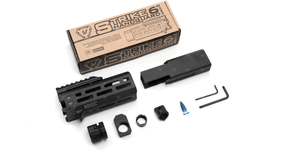 Strike Industries 6 Handguard for CZ Scorpion EVO Pistol, Black, SI-CEVO-HG-6-BK