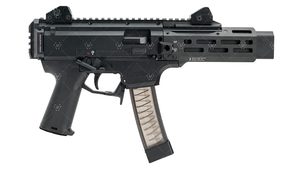 Strike Industries 6 Handguard for CZ Scorpion EVO Pistol, Black, SI-CEVO-HG-6-BK