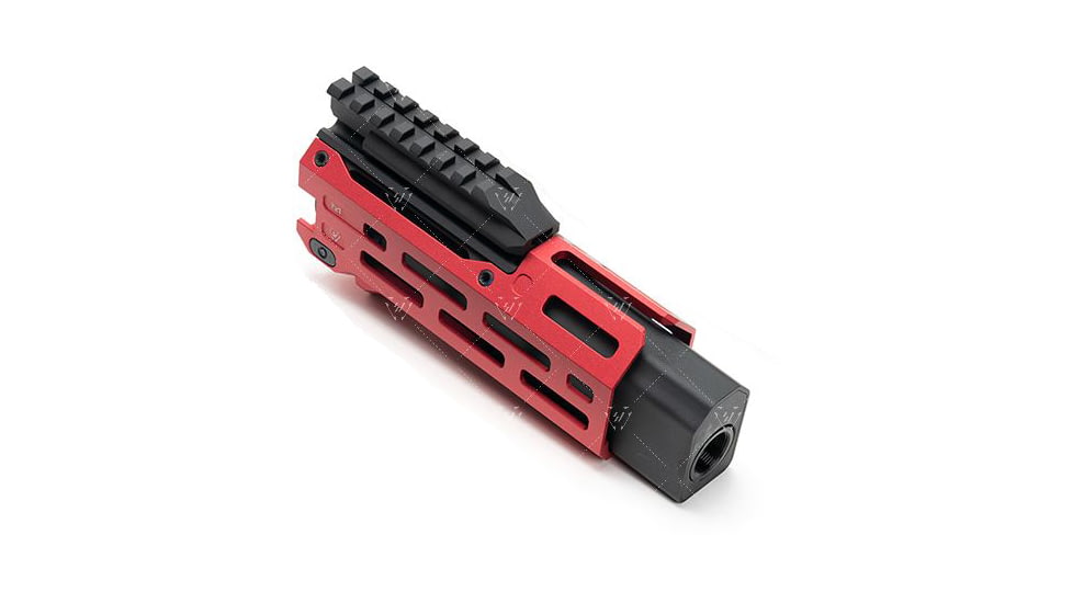 Strike Industries 6in Handguard for CZ Scorpion EVO Pistol, Picatinny, SI-CEVO-HG-6-RED, Red, One Size, SI-CEVO-HG-6-RED