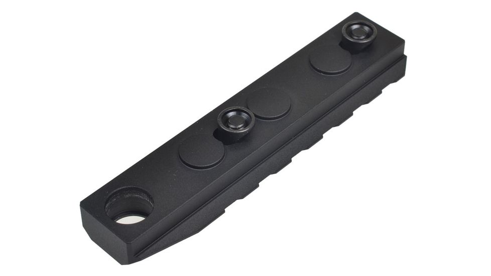 Strike Industries 8 Slot Aluminum Keymod Long Rail Section-QD Featured, Black SI-KMARS-8-QD