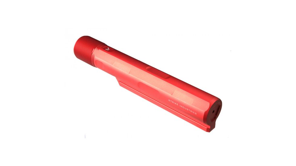 Strike Industries Advanced Receiver Extension Buffer Tube in RED, RED, NSN N, SI-AR-ARE-T7-RED