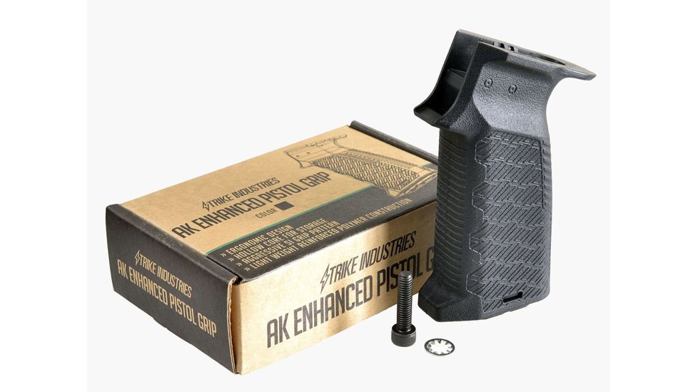 Strike Industries AK Enhanced Pistol Grip, Black SI-AK-EPG-BK