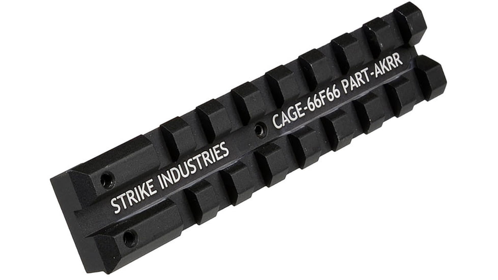 Strike Industries AK ReAR Sight Rail for Low Profile Optics, Black, One Size, SI-AKRR