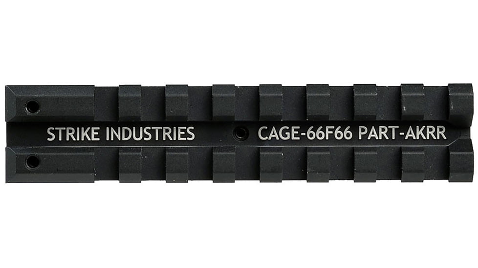 Strike Industries AK ReAR Sight Rail for Low Profile Optics, Black, One Size, SI-AKRR